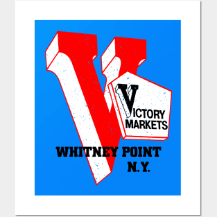 Victory Market Former Whitney Point NY Grocery Store Logo Posters and Art